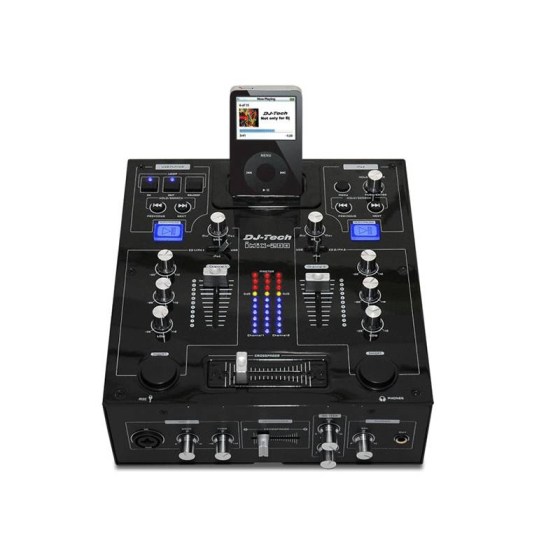 Μίκτης ήχου 3 καναλιών - 5 εισόδων με iPod Dock και USB DJ-Tech IMIX-200