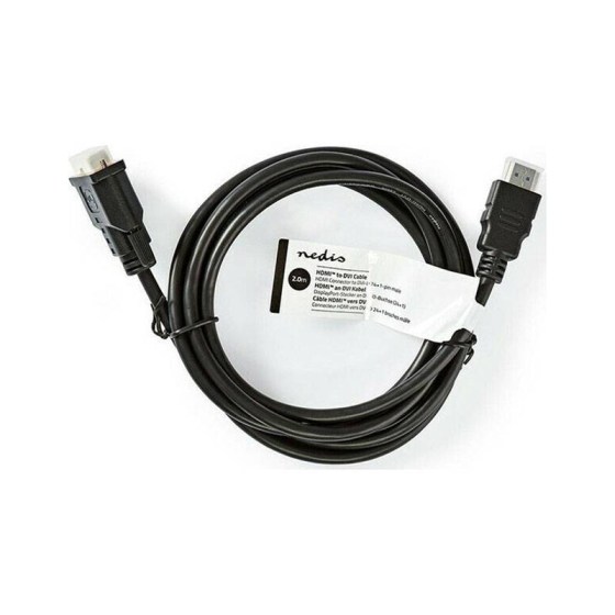 Καλώδιο HDMI αρσ. - DVI-D 24+1-Pin αρσ., 2m NEDIS CCGT34800BK20