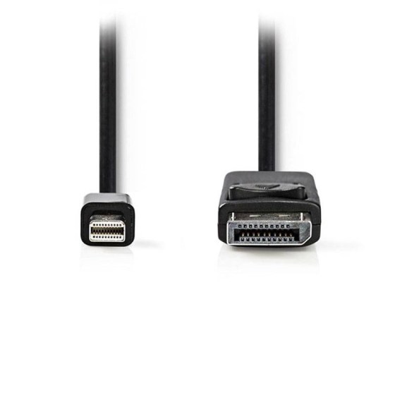 Καλώδιο MiniDisplayPort αρσ. - DisplayPort αρσ., 2m. NEDIS CCGT37400BK20