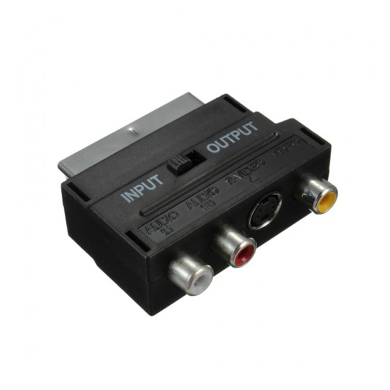 Adaptor SCART- 3RCA + SVIDEO 30678