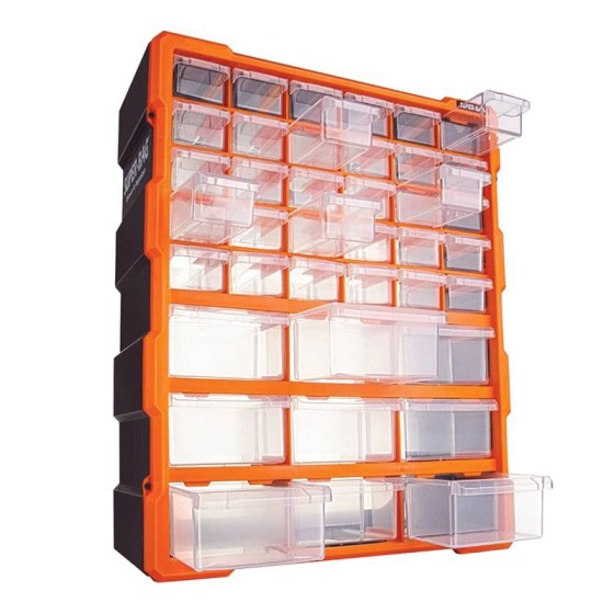 Συρταριέρα πλαστική με 39 συρταράκια, διαστάσεις: 38,1 x 15,7 x47,5cm ASRIN ASR-6001