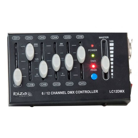DMX CONTROLLER 12-CHANNEL Ibiza Light LC12DMX