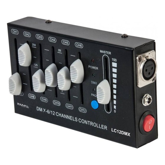DMX CONTROLLER 12-CHANNEL Ibiza Light LC12DMX