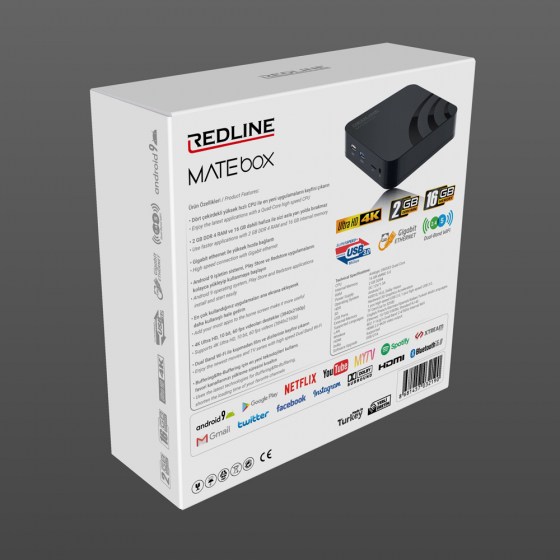 ANDROID BOX REDLINE MATE BOX 2GB RAM 16GB FLASH