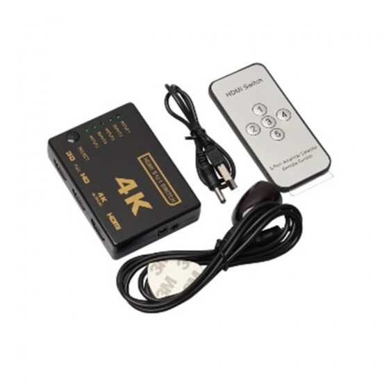 HDMI Switcher PS-305-4K  5 Εισόδων - 1 Εξόδου με τηλεχειριστήριο