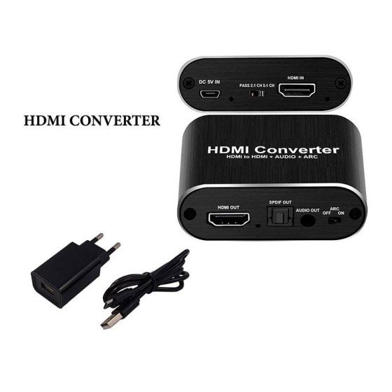 Μετατροπέας HDMI σε αναλογική και ψηφιακή έξοδο ήχου OZV8