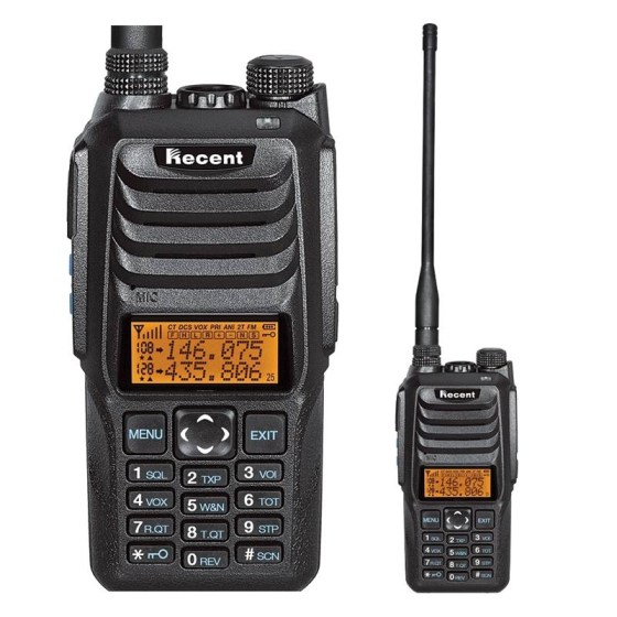 Φορητός Πομποδέκτης 10W VHF/UHF RECENT RS-589