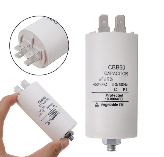 CBB60-3.15 Πυκνωτής AC μονίμου λειτουργίας FASTON 3.15uf/450VAC