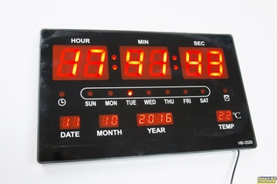 ΗΒ-3320 LED ρολόι -ημερολόγιο- θερμόμετρο