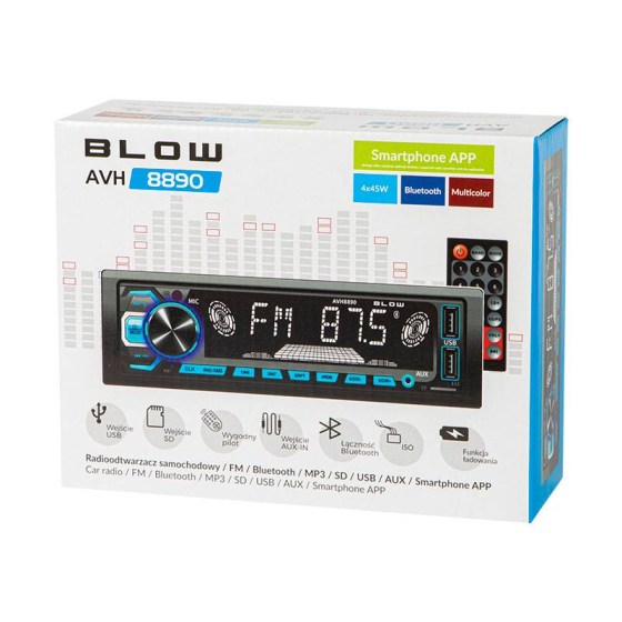Ραδιόφωνο αυτοκινήτου MP3-Bluetooth με τηλεχειριστήριο BLOW AVH-8890